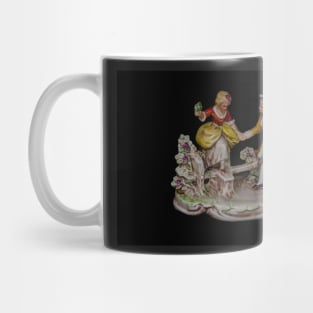 Antique Porcelain Figurines Mug